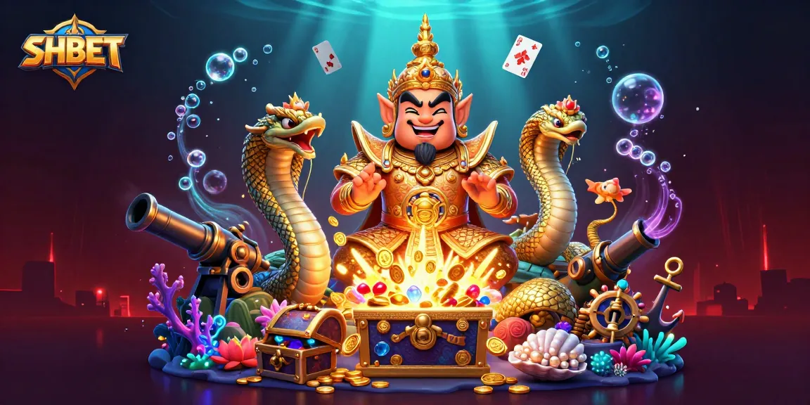 Join the thrill with SHBET's lively 3D illustrated casino adventure featuring fun games and treasure!
